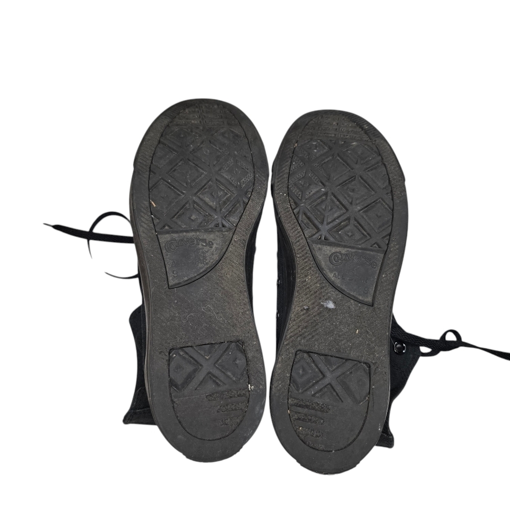 Converse Black Mid Top Sneakers Unisex - Picture 8 of 9